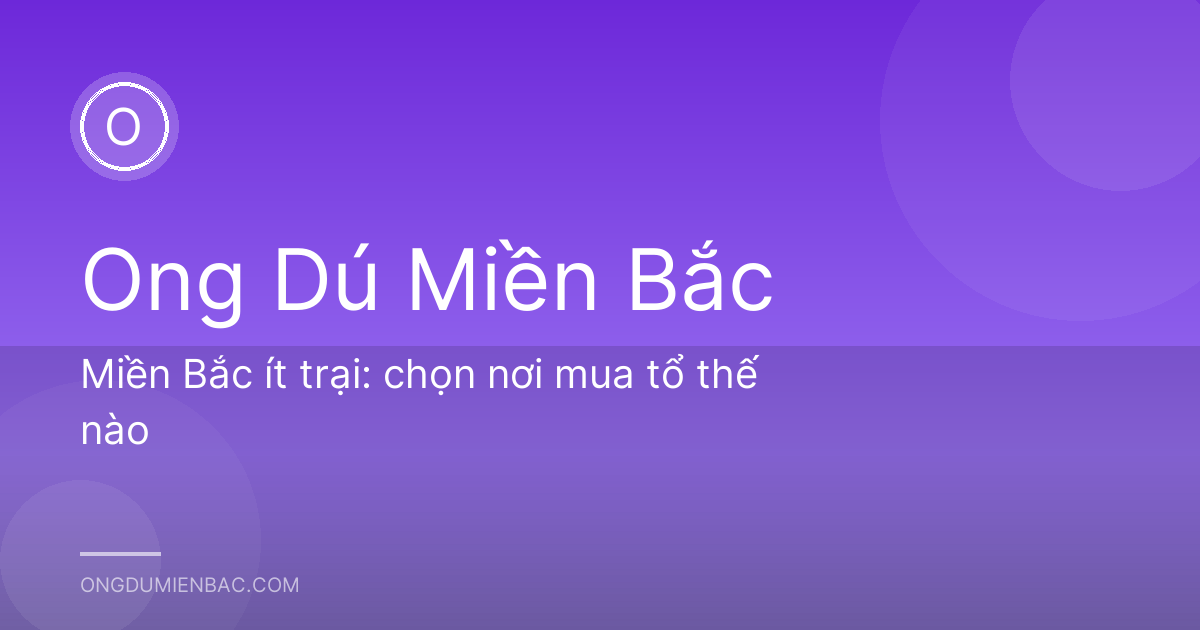 Miền Bắc ít trại: chọn nơi mua tổ thế nào