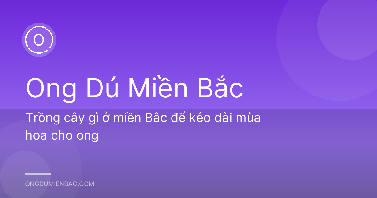 Trồng cây gì ở miền Bắc để kéo dài mùa hoa cho ong